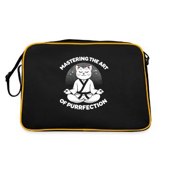 Kung Fu Chinesisches Kung Fu Asiatisches Kung Fu - Retro Tasche - Schwarz/Gold - Hinten