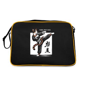 Kung Fu Chinese Kung Fu Asian Kung Fu - Retro Bag - black/gold - Back