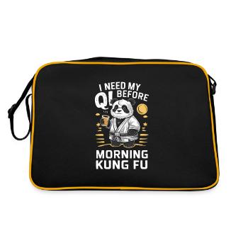 Kung Fu Kung Fu Chinois Kung Fu Asiatique - Sac Retro - noir/or - Dos