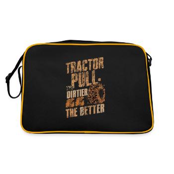 Tractor Pulling Tractor Pulling Tractor Power Farm - Retro Bag - black/gold - Back