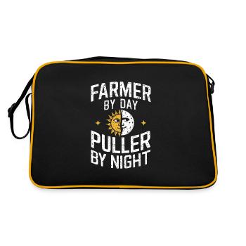 Tractor Pulling Tractor Pulling Tractor Power Farm - Retro Bag - black/gold - Back