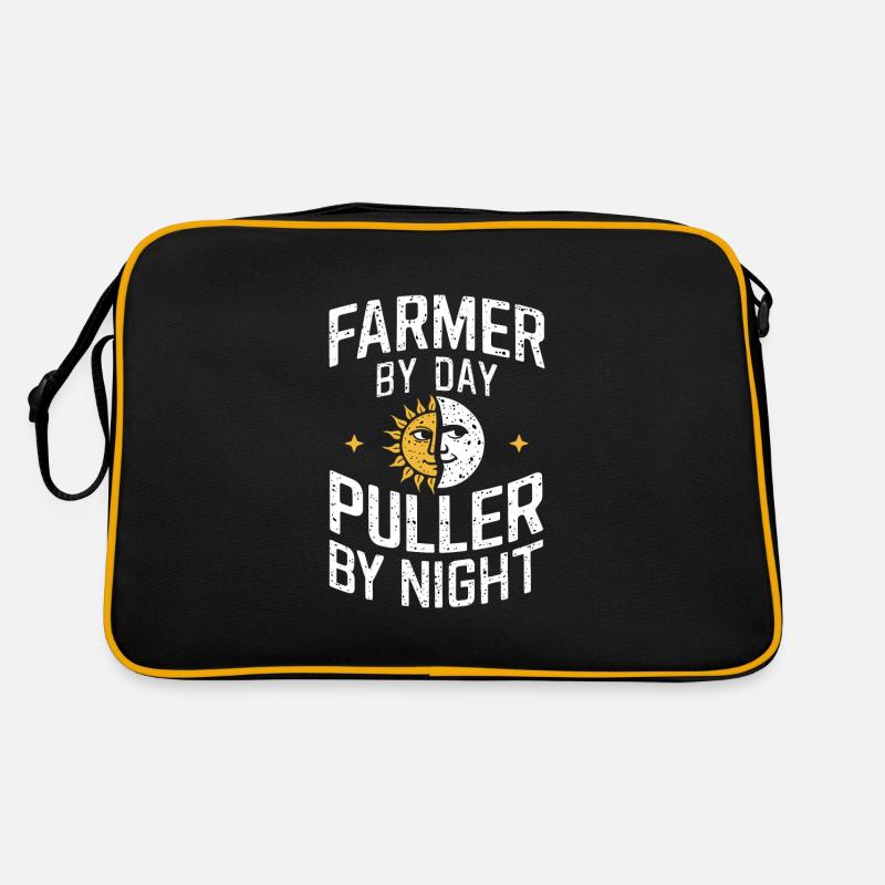 Tractor Pulling Tractor Pulling Tractor Power Farm Retro Tasche