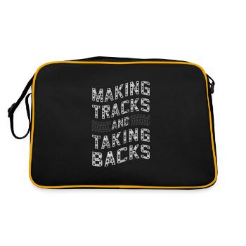 Tractor Pulling Tractor Pulling Tractor Power Farm - Retro Bag - black/gold - Back