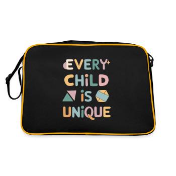 Sonderpädagogik-lehrer „sped Teacher Inclusion“ - Retro Tasche - Schwarz/Gold - Hinten
