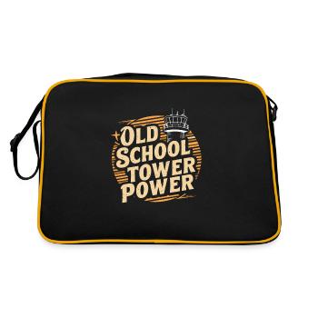 Air Traffic Controller Aircraft Flight Service - Retro Bag - black/gold - Back