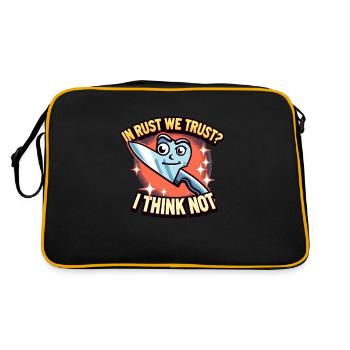 Knife Collector Knife Collection Hunting Fishing - Retro Bag - black/gold - Back