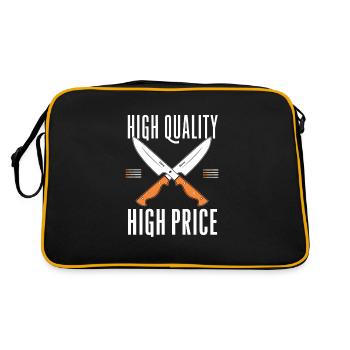 Knife Collector Knife Collection Hunting Fishing - Retro Bag - black/gold - Back