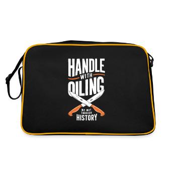Knife Collector Knife Collection Hunting Fishing - Retro Bag - black/gold - Back
