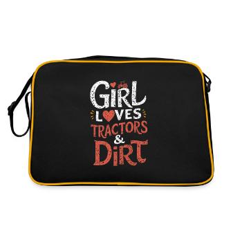 Tractor Pulling Tractor Pulling Tractor Power Farm - Retro Bag - black/gold - Back
