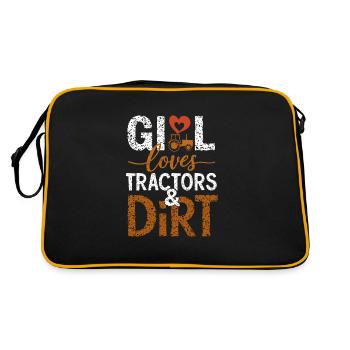 Tractor Pulling Tractor Pulling Tractor Power Farm - Retro Bag - black/gold - Back