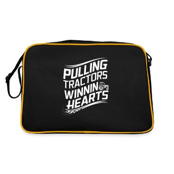 Tractor Pulling Tractor Pulling Tractor Power Farm - Retro Bag - black/gold - Back