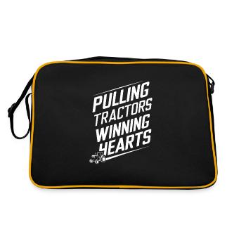 Tractor Pulling Tractor Pulling Tractor Power Farm - Retro Bag - black/gold - Back