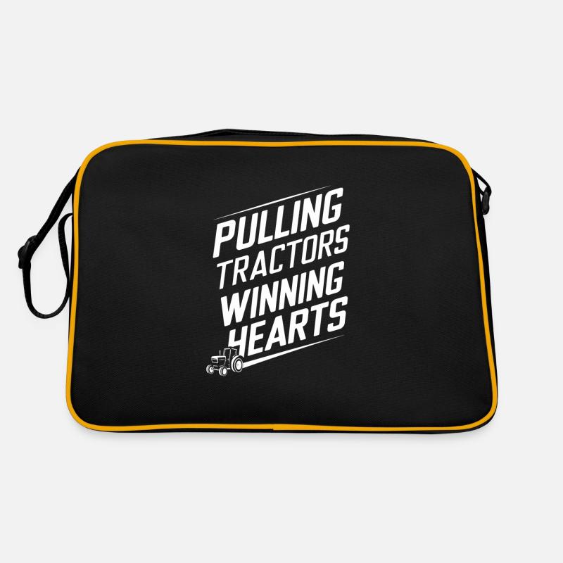 Tractor Pulling Tractor Pulling Tractor Power Farm Retro Tasche