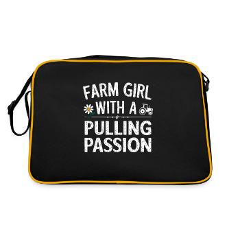 Tractor Pulling Tractor Pulling Tractor Power Farm - Retro Bag - black/gold - Back