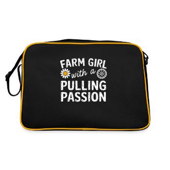 Tractor Pulling Tractor Pulling Tractor Power Farm - Retro Bag - black/gold - Back