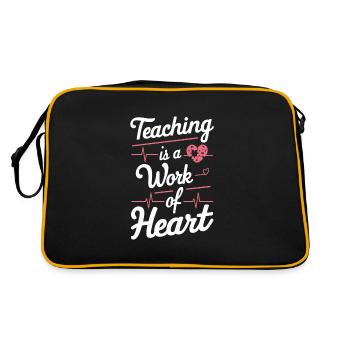 Sonderpädagogik-lehrer „sped Teacher Inclusion“ - Retro Tasche - Schwarz/Gold - Hinten