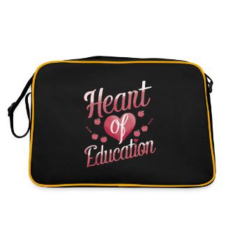 Sonderpädagogik-lehrer „sped Teacher Inclusion“ - Retro Tasche - Schwarz/Gold - Hinten