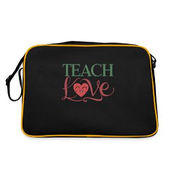 Sonderpädagogik-lehrer „sped Teacher Inclusion“ - Retro Tasche - Schwarz/Gold - Hinten