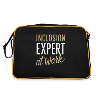 Sonderpädagogik-lehrer „sped Teacher Inclusion“ - Retro Tasche - Schwarz/Gold - Hinten