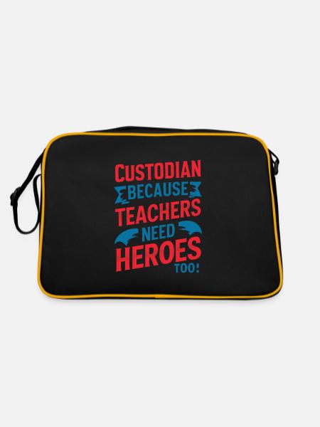 Administrateurs scolaires Personnel scolaire Concierges - Sac Retro - noir/or - Dos