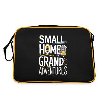 Rolling Tiny House Minimalist Lifestyle - Retro Bag - black/gold - Back