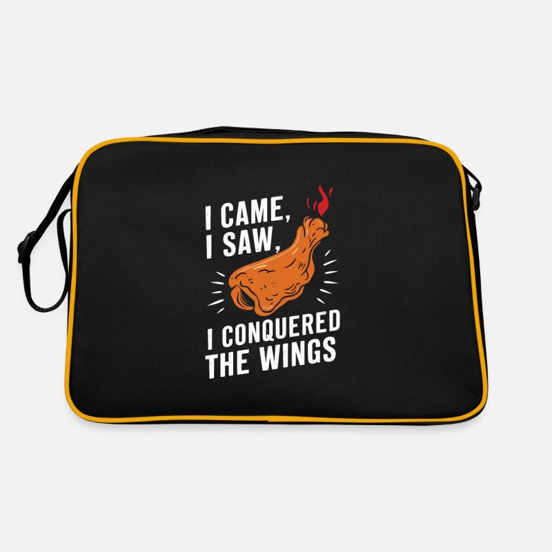 Ailes de poulet chaudes Ailes de poulet épicées Ailes de buffle Sac Retro
