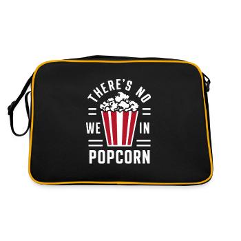 Lustiger Popcorn-spruch, Binge-watching-popcorn - Retro Tasche - Schwarz/Gold - Hinten