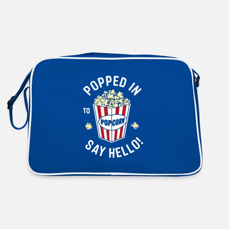 Lustiger Popcorn-spruch, Binge-watching-popcorn Retro Tasche