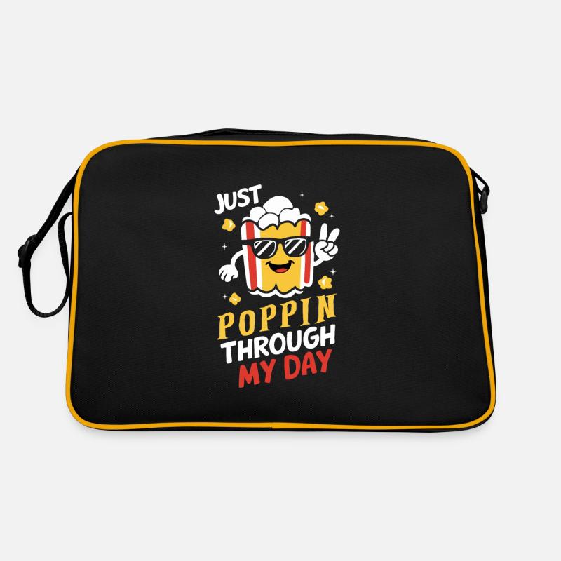 Dicton de pop-corn amusant, pop-corn en rafale Sac Retro