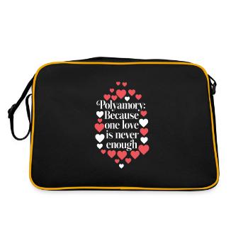 Polyamorous Community Polyamorous Parenting - Retro Bag - black/gold - Back
