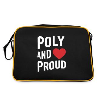 Polyamorous Community Polyamorous Parenting - Retro Bag - black/gold - Back
