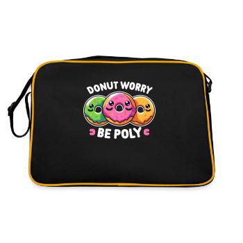 Polyamorous Community Polyamorous Parenting - Retro Bag - black/gold - Back
