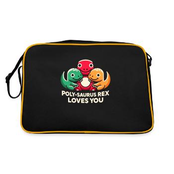 Polyamorous Community Polyamorous Parenting - Retro Bag - black/gold - Back