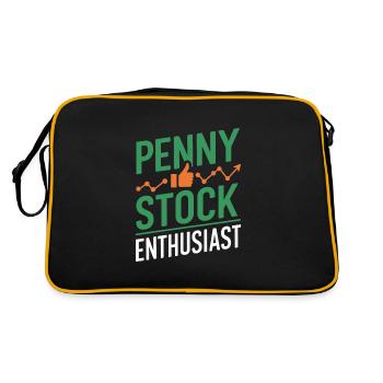 Stock market traders, forex traders, investor trading - Retro Bag - black/gold - Back