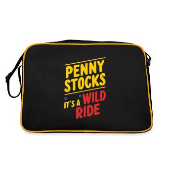 Stock market traders, forex traders, investor trading - Retro Bag - black/gold - Back