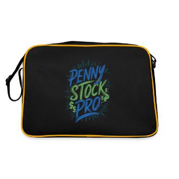 Stock market traders, forex traders, investor trading - Retro Bag - black/gold - Back