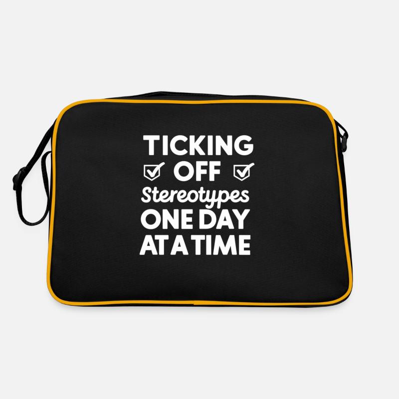Tourette-syndrom-bewusstsein Neurodiverse Retro Tasche