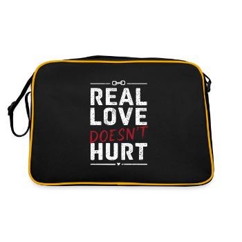 Raising awareness of domestic violence - Retro Bag - black/gold - Back