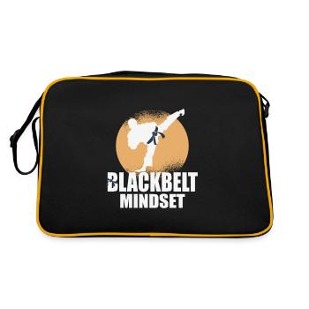 Black Belt Mindset Taekwondo Master Techniques - Retro Bag - black/gold - Back