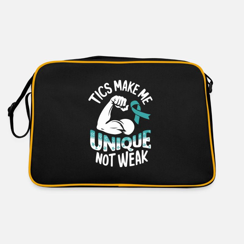 Tourette-syndrom-bewusstsein Neurodiverse Retro Tasche