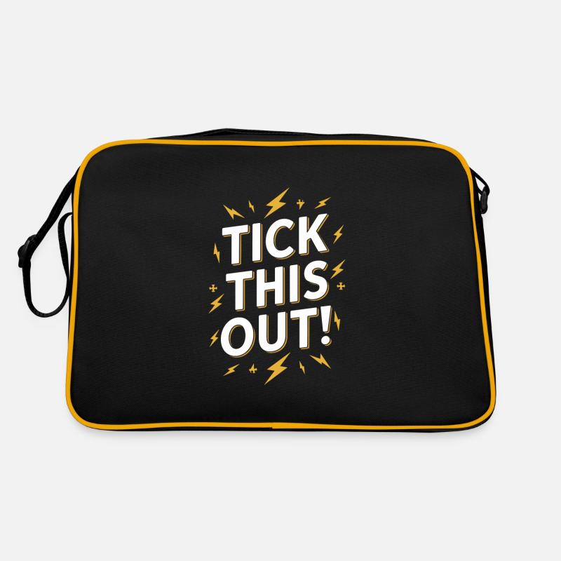 Tourette-syndrom-bewusstsein Neurodiverse Retro Tasche