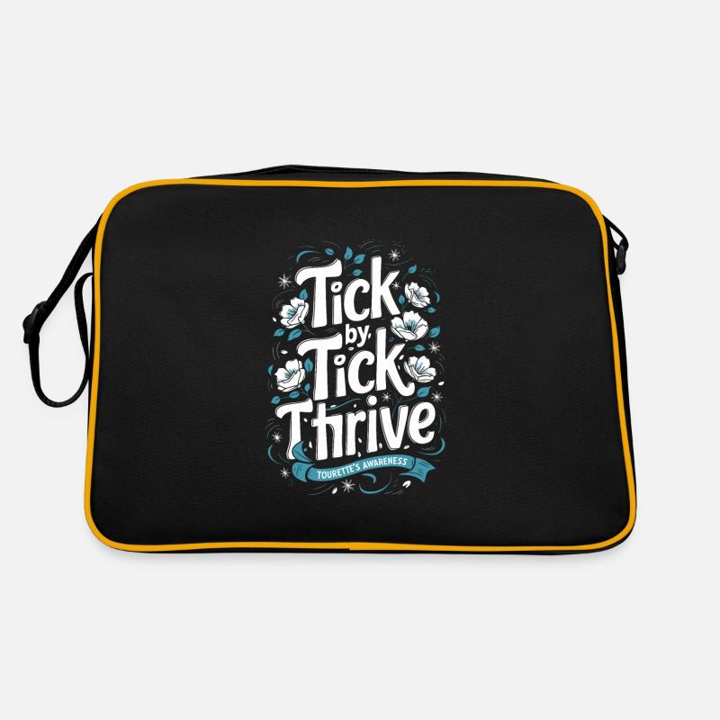 Tourette-syndrom-bewusstsein Neurodiverse Retro Tasche