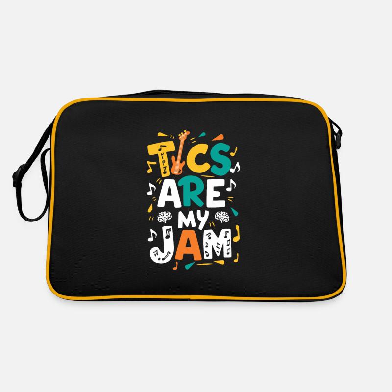 Tourette-syndrom-bewusstsein Neurodiverse Retro Tasche