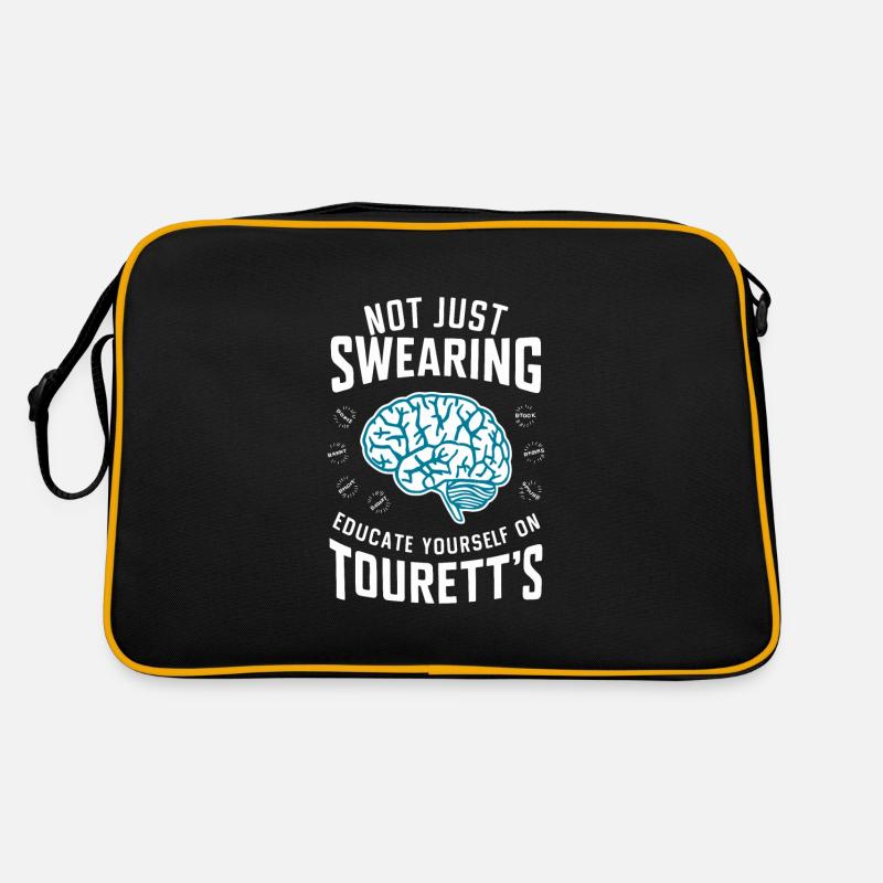 Tourette-syndrom-bewusstsein Neurodiverse Retro Tasche