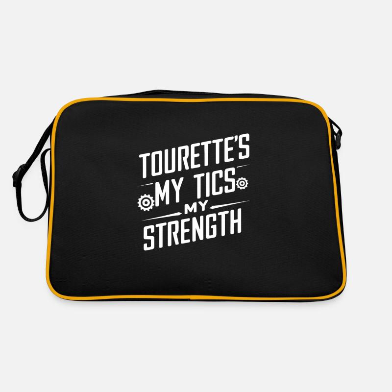 Tourette-syndrom-bewusstsein Neurodiverse Retro Tasche