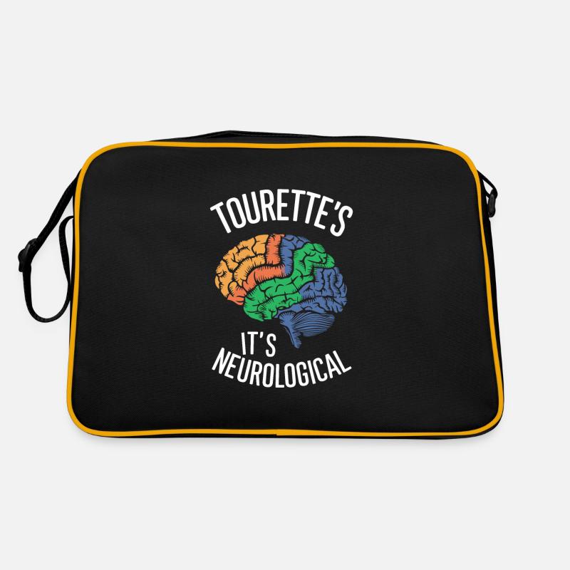 Tourette-syndrom-bewusstsein Neurodiverse Retro Tasche