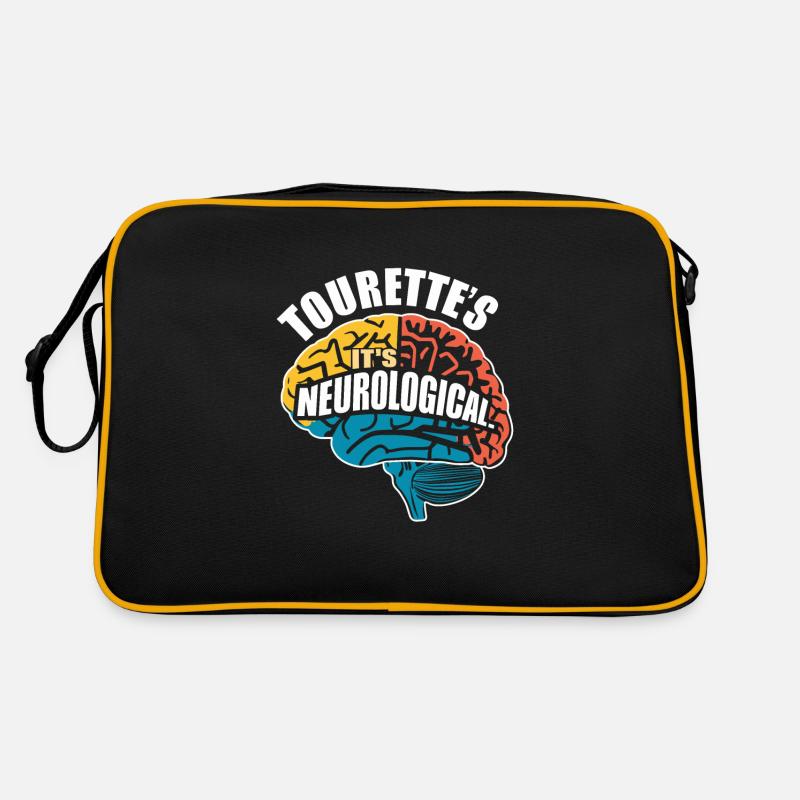 Tourette-syndrom-bewusstsein Neurodiverse Retro Tasche
