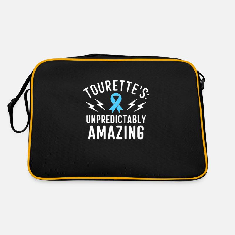 Tourette-syndrom-bewusstsein Neurodiverse Retro Tasche