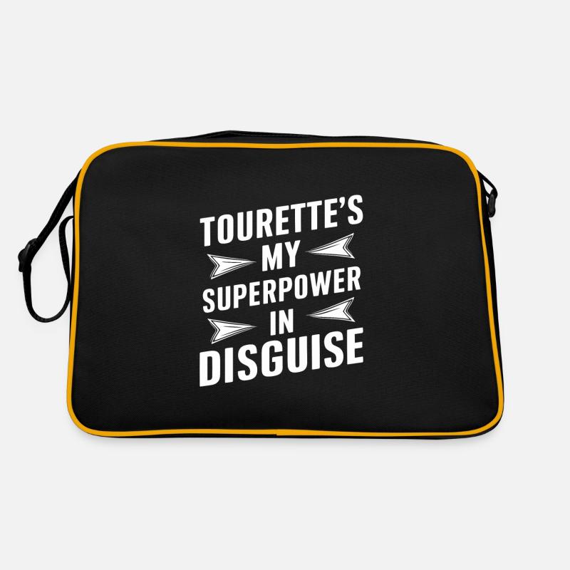 Tourette-syndrom-bewusstsein Neurodiverse Retro Tasche
