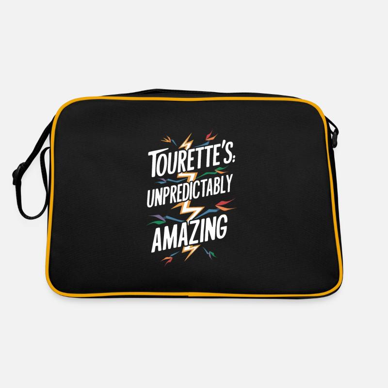 Tourette-syndrom-bewusstsein Neurodiverse Retro Tasche